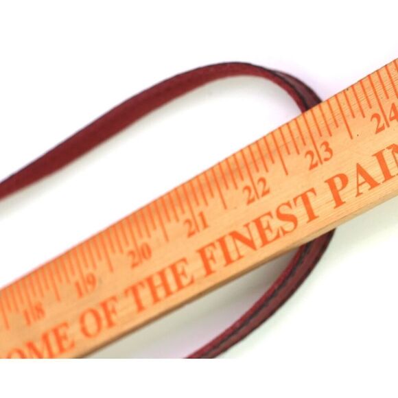 Fossil LLV DARK RED GENUINE LEATHER ZIP TOP X-BODY SHOULDER BAG HANDBAG PURSE - Picture 13 of 16